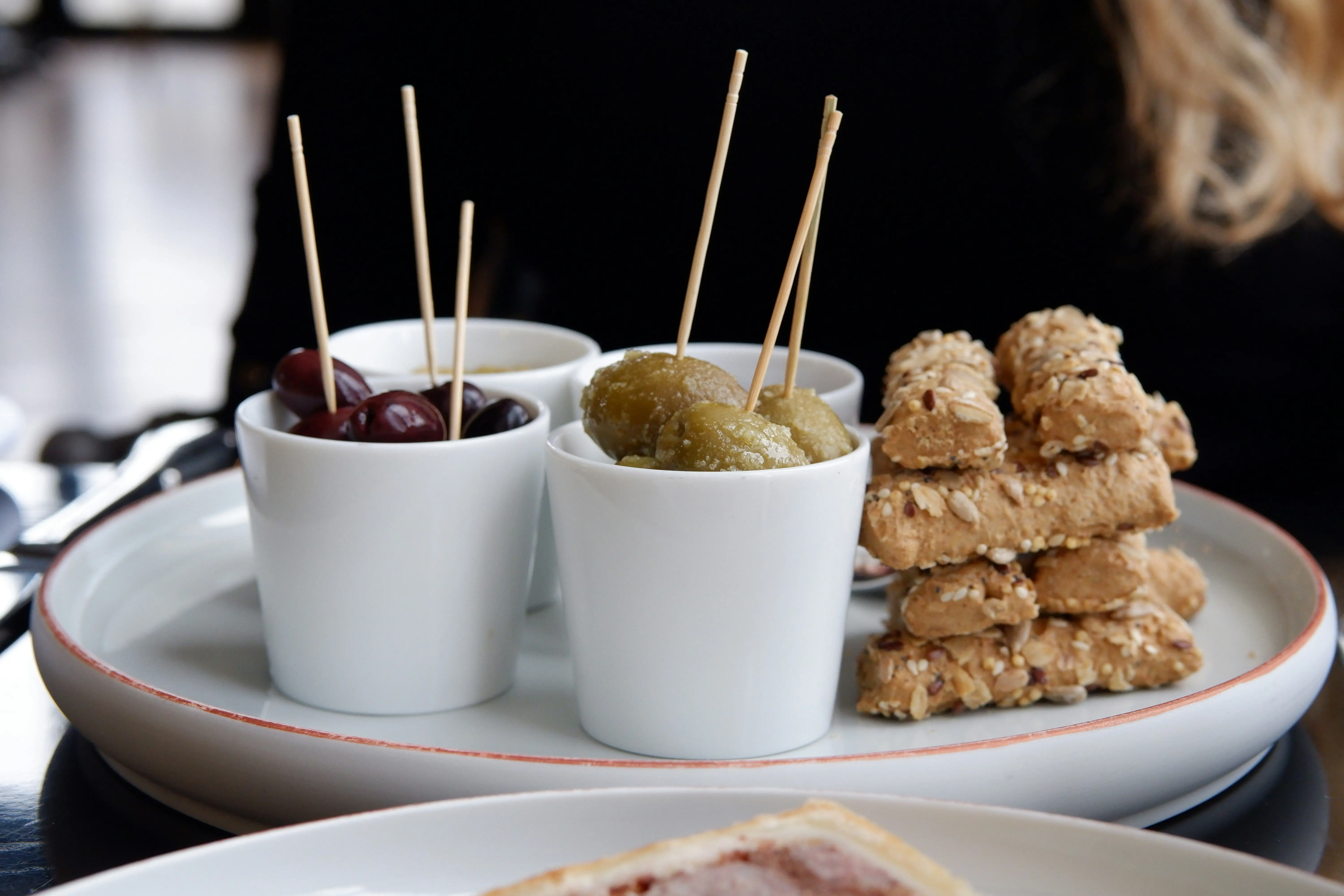 Restaurant-style starter dish beautifully plated